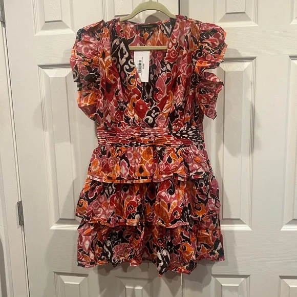 NWT - Olivaceous Brand Floral Ruffle Dress - Picture 1 of 9